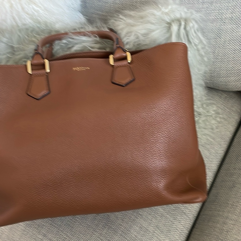 Serapian large saddle color satchel bag